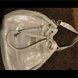 Coach poppy limited edition suede hobo